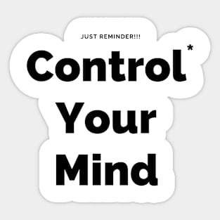 Control Your Mind Sticker